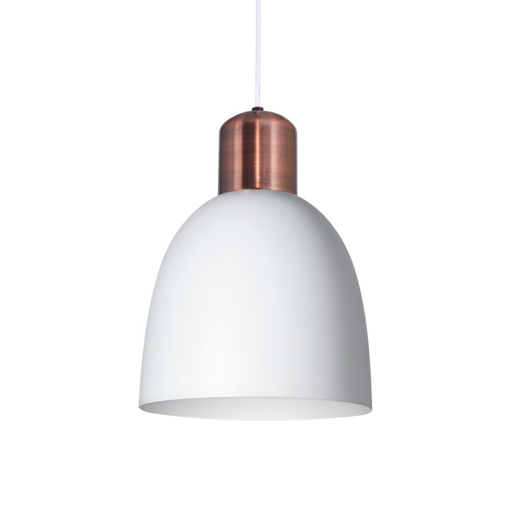 COLGANTE ULISES BLANCO C/FLORON COBRE
